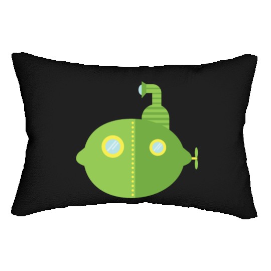 Submarine Lime Lumbar Pillows