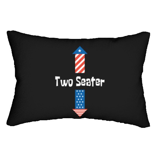4th Of July Dirty For Men Adult Humor Two Seater Lumbar Pillows