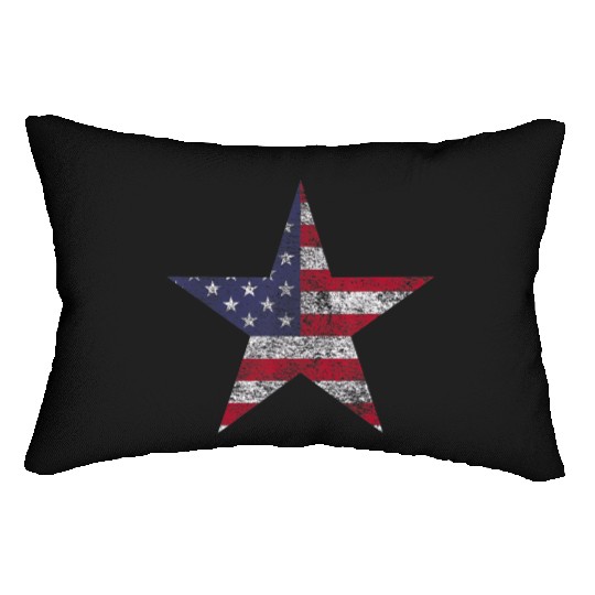 AMERICAN STAR US USA FLAG STARS AND STRIPES Lumbar Pillows