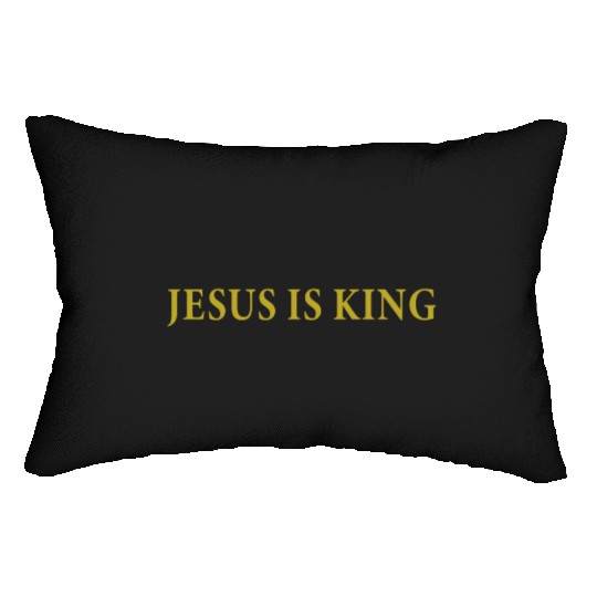 Jesus Is King Lumbar Pillows