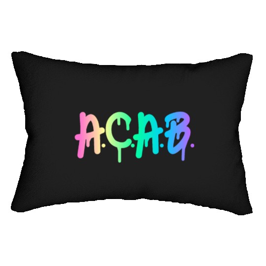 ACAB Rainbow Drip Lumbar Pillows