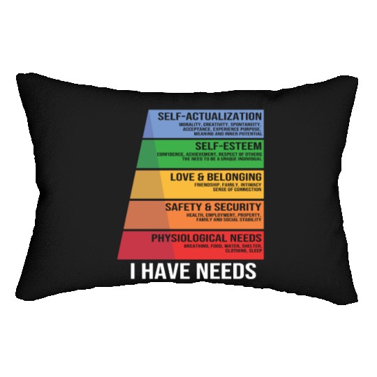 Funny Psychology Psychologist Hierarchy Of Needs Lumbar Pillows