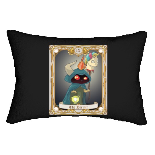 The Hermit Tarot Card, Major Arcana Anime Baphomet Lumbar Pillows