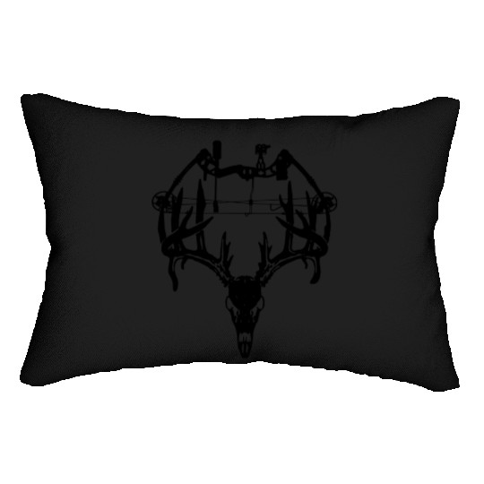 Deer Hunting Bow Lumbar Pillows