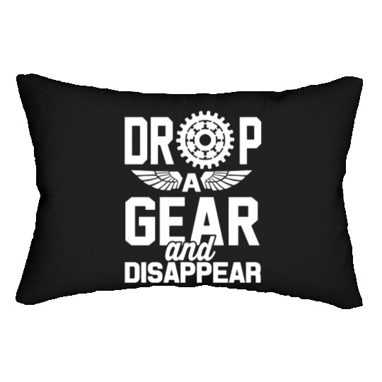 Drop A Gear And Disappear Automotive Racing Lumbar Pillows