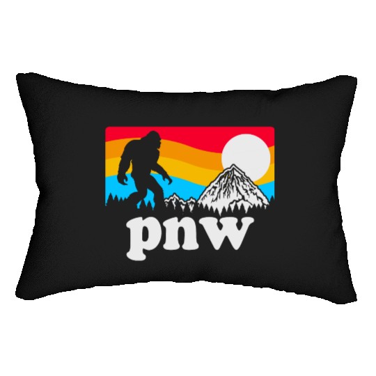 PNW Pacific Northwest Bigfoot Lumbar Pillows