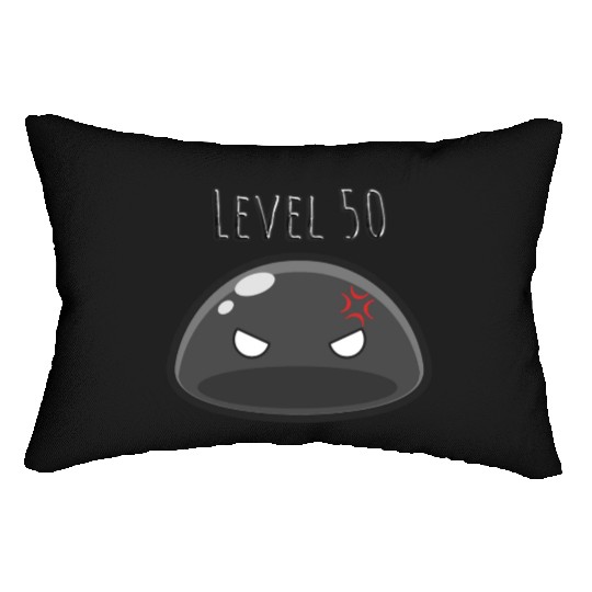Cute Black Dungeon Slime Monster Weird Anime Lumbar Pillows