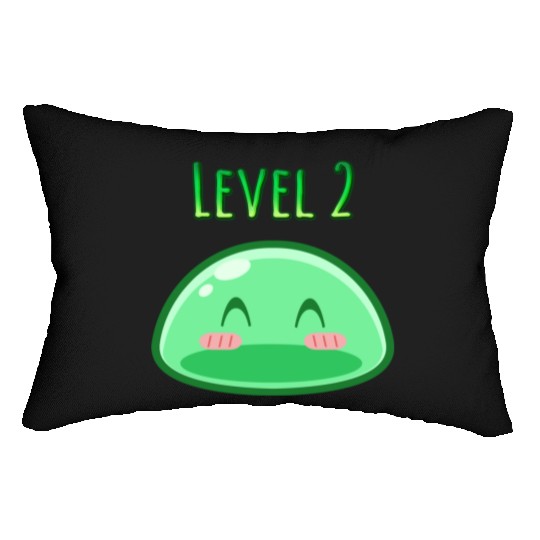 Cute Green Dungeon Slime Monster Weird Anime Lumbar Pillows