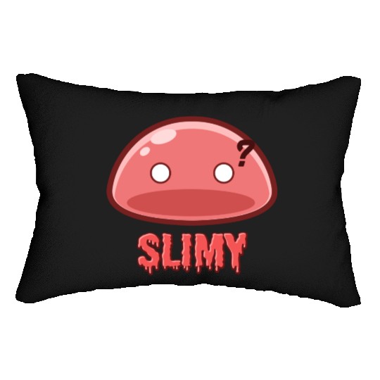 Cute Red Dungeon Slime Monster Weird Anime Lumbar Pillows