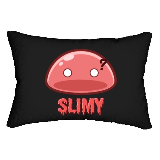 Cute Red Dungeon Slime Monster Weird Anime Lumbar Pillows