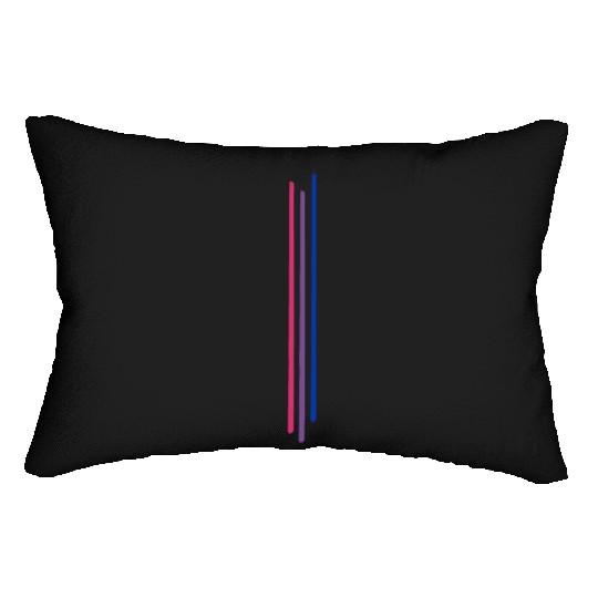Subtle Bisexual Pride, Bi Flag, Pride Month Lumbar Pillows