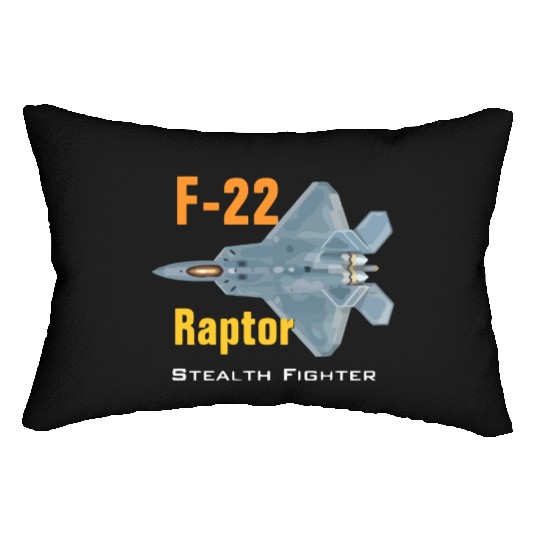F 22 Raptor stealth fighter Lumbar Pillows