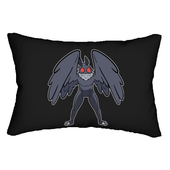 Mothman Mythical Creatures Folklore Cryptid Lumbar Pillows