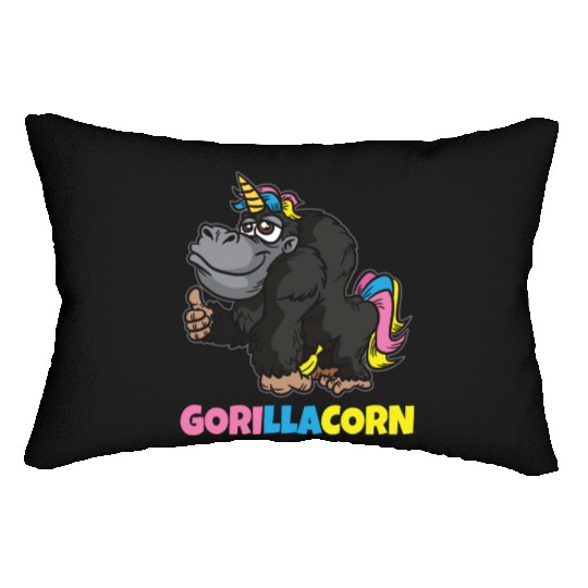 Gorillacorn Unicorn Gorilla Lumbar Pillows