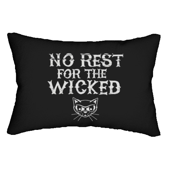 No Rest For The Wicked Lumbar Pillows