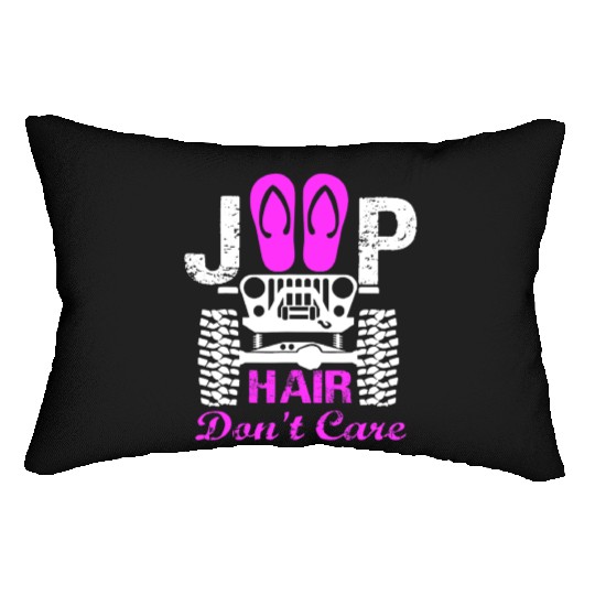 Jeep Hair Don't Care Lumbar Pillows