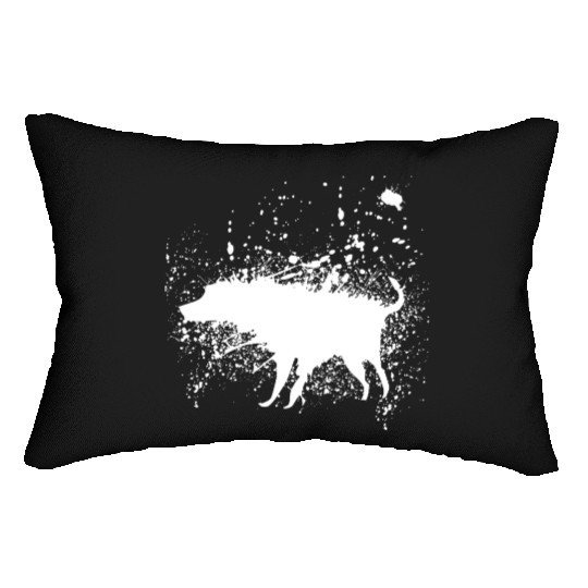 Banksy Splash Dog Lumbar Pillows