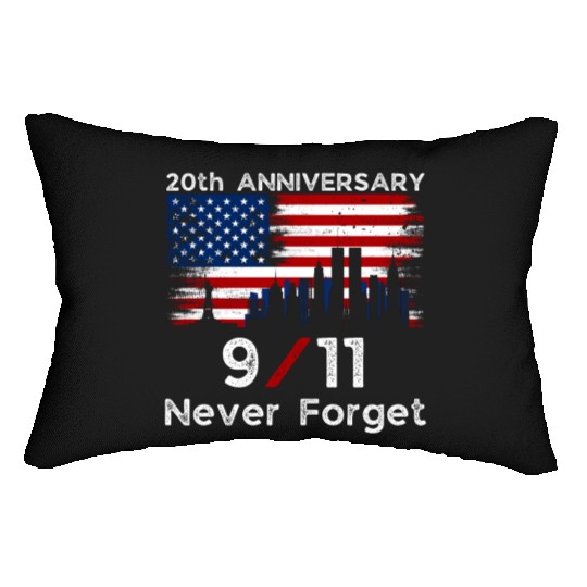 Never Forget Usa 9/11 The 20th Anniversary Patriot Lumbar Pillows