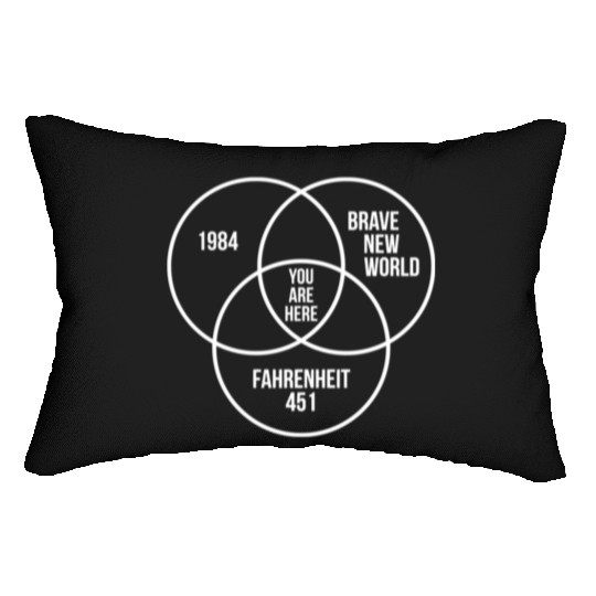 1984 Brave New World Fahrenheit 451 Conspiracy Ess Lumbar Pillows