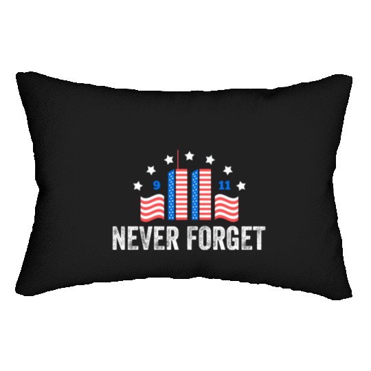 Never Forget 9/11 Patriot Day 2021 Lumbar Pillows