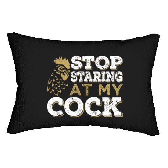 Chicken Cock Penis joke Sexual Lumbar Pillows