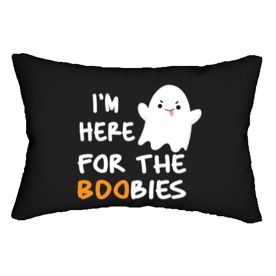 I'm Here For the Boobies Funny Baby Halloween Lumbar Pillows