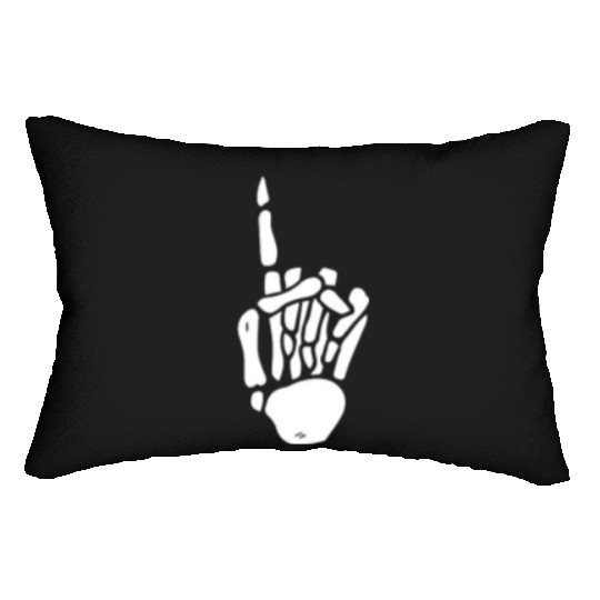 Skeleton Hand Number 1 Pocket Skeleton Number One Lumbar Pillows