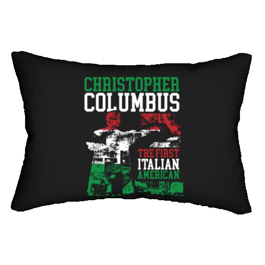 Christopher Columbus The First Italian American Lumbar Pillows