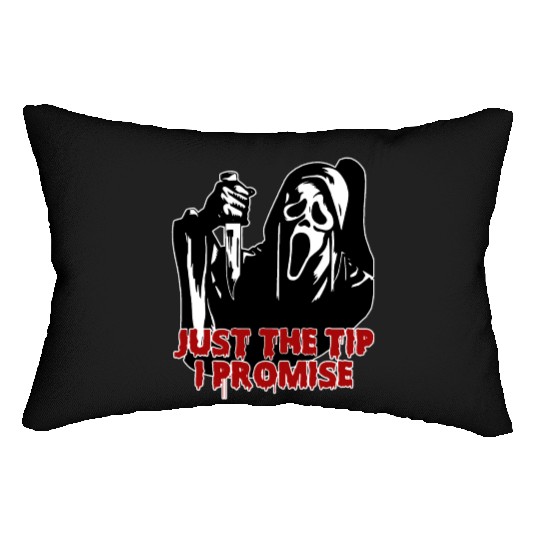 Just The Tip I Promise - Skeleton Horror Halloween Lumbar Pillows