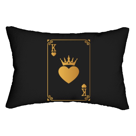 King of Hearts King Queen Couple Halloween Costume Lumbar Pillows