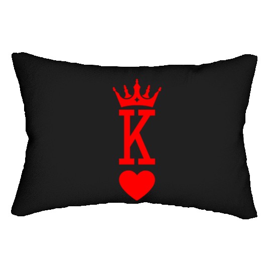 King of Hearts King Queen Couple Halloween Costume Lumbar Pillows