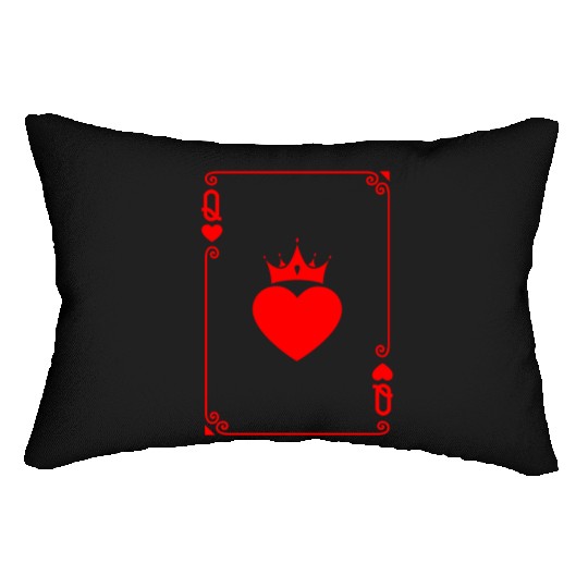 Queen of Heart King Queen Couple Halloween Costume Lumbar Pillows