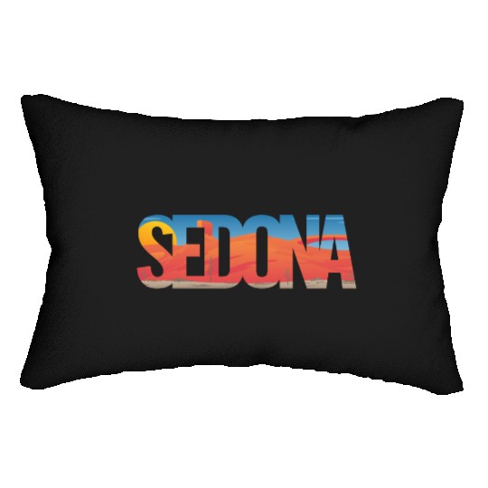 Sedona Arizonna Scenic Typography Lumbar Pillows