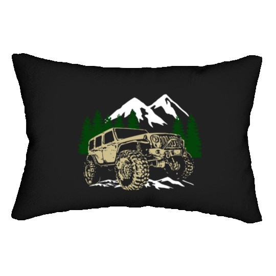 Mountain Jeep 4x4 Offroad Lumbar Pillows