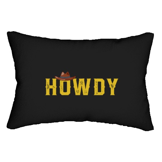 Western Country Southern Cowboy Cowgirl Howdy Rode Lumbar Pillows