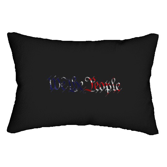 We The People American Flag Lumbar Pillows