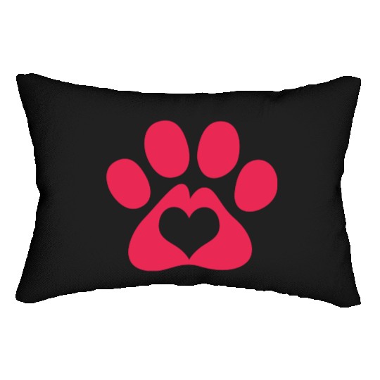 Dog Paw Adopt A Pet Dog Rescue Lumbar Pillows