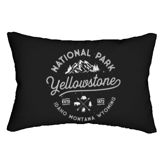 YStone US National Park Bison Buffalo Vintage Lumbar Pillows