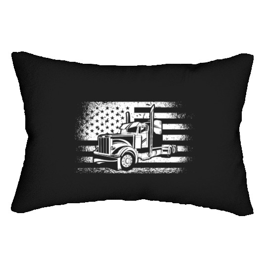 American Truck Driver Lumbar Pillows