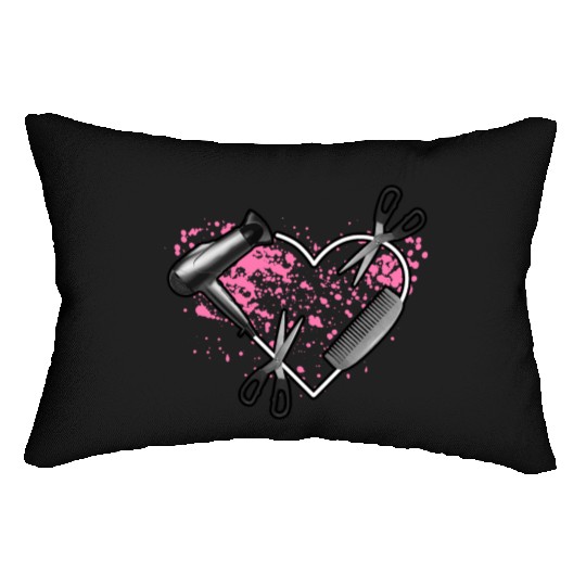 I Love My Job Hairstylist Hairdresser Blower Lumbar Pillows