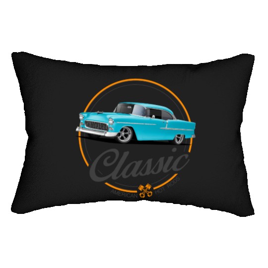 Classic Blue 1955 Street Rod Lumbar Pillows