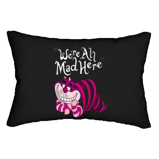 Cheshire Cat Were all Mad Here Cat 1669 Lumbar Pillows