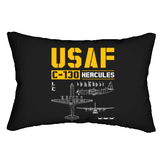 C 130 Hercules US Airborne Fighter Pilot Lumbar Pillows