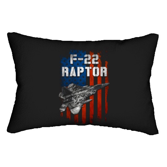 F22 Raptor Aircraft Army US Airborne Lumbar Pillows
