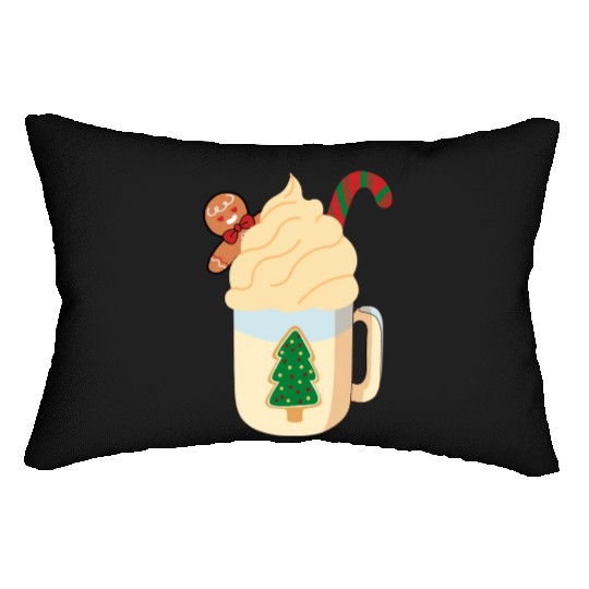 Candy Cane and Hot Cocoa, Hot Chocolate Lumbar Pillows