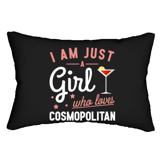 Girls Women Girls Cocktail Cosmopolitan Drink Lumbar Pillows