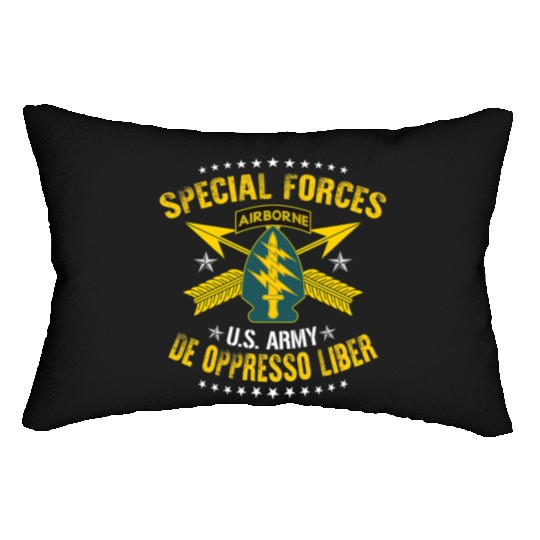 US Army Special Forces De Oppresso Liber Lumbar Pillows