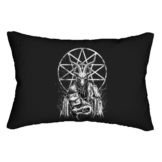 Demonic Baphomet Goat Lumbar Pillows