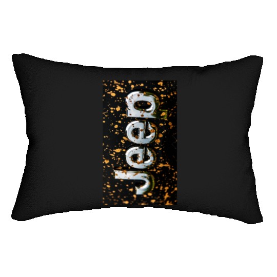 Jeep Emblem gold Lumbar Pillows