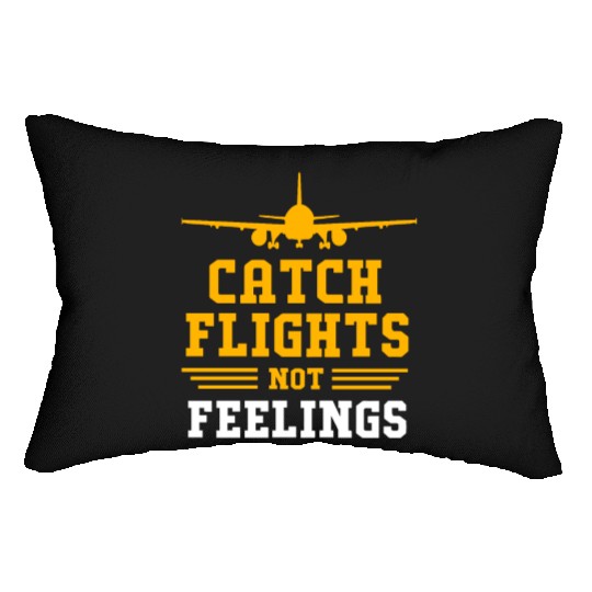 Air Traffic Controller Catch Flights Not Feelings Lumbar Pillows